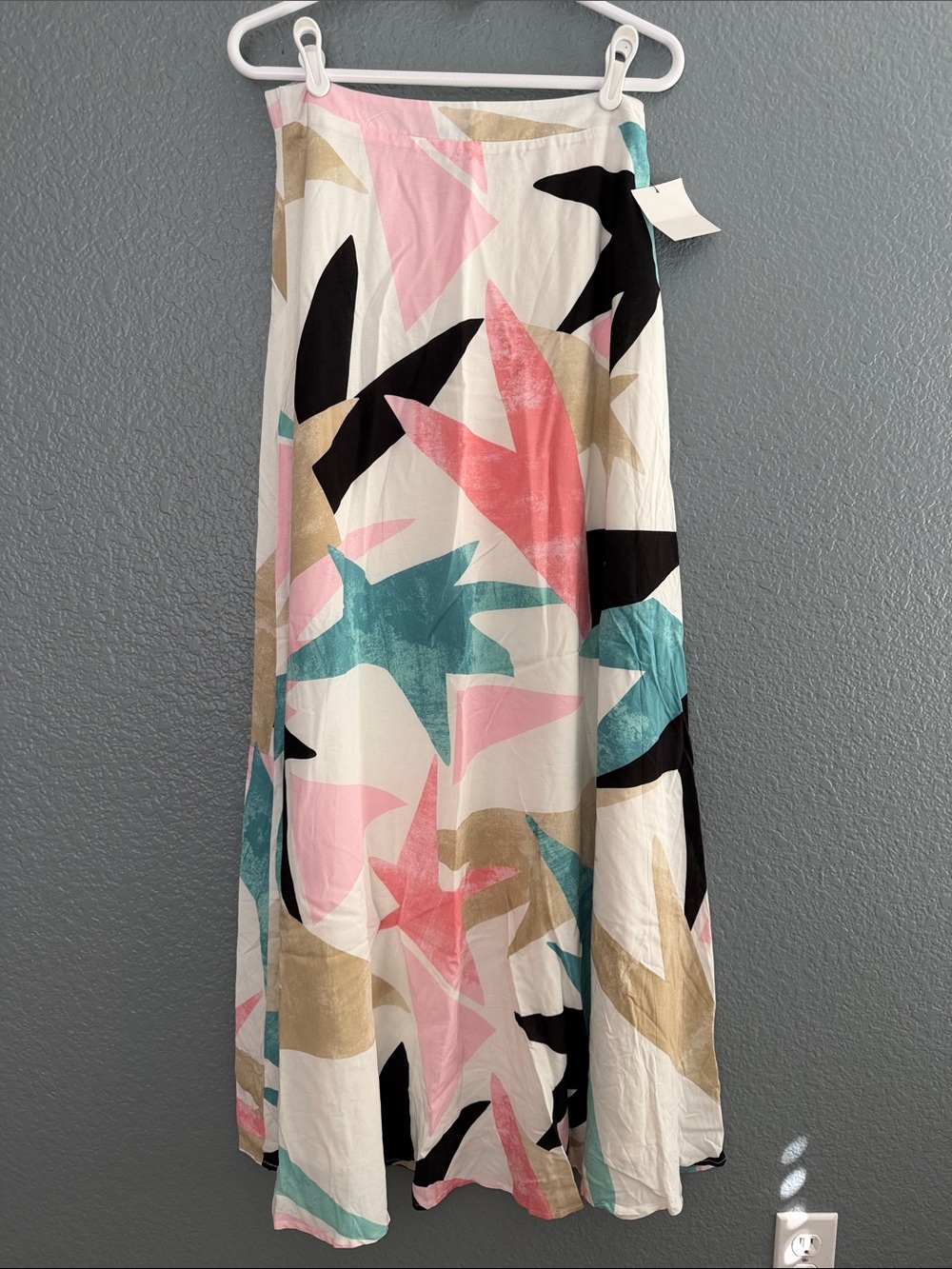 Lulu’s Women’s Abstract Print Maxi Skirt - Multicolor